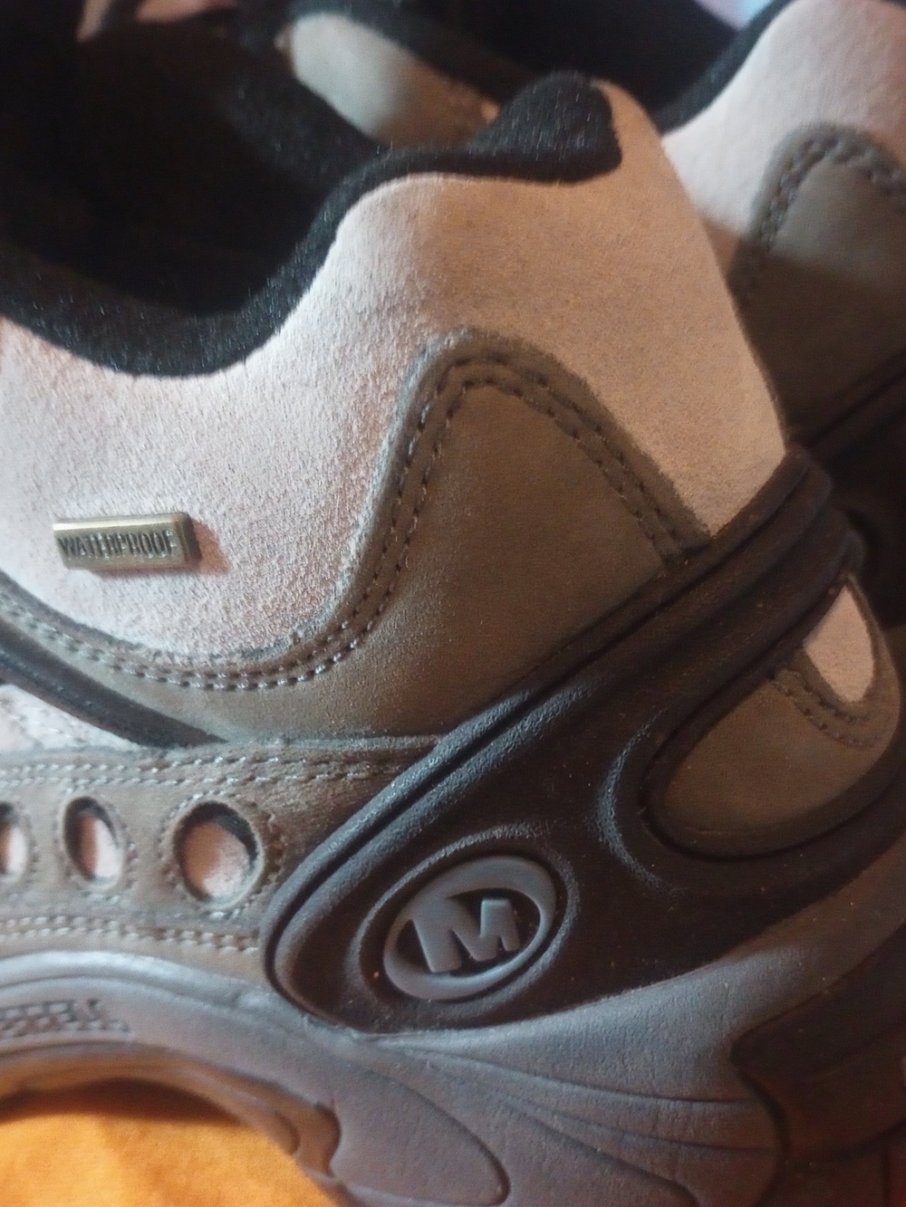 Merrell Lace-Up Hiking Boots in Gray and Black - Picture 3 of 9